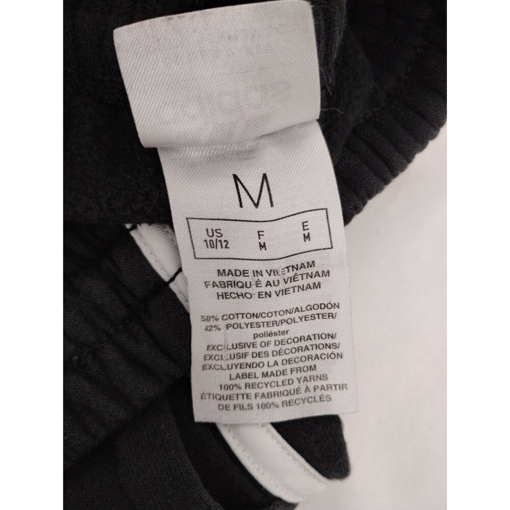 Adidas Black Sweat Pants White Stripe Jogger Regular Fit Medium 10/12 - Picture 5 of 6